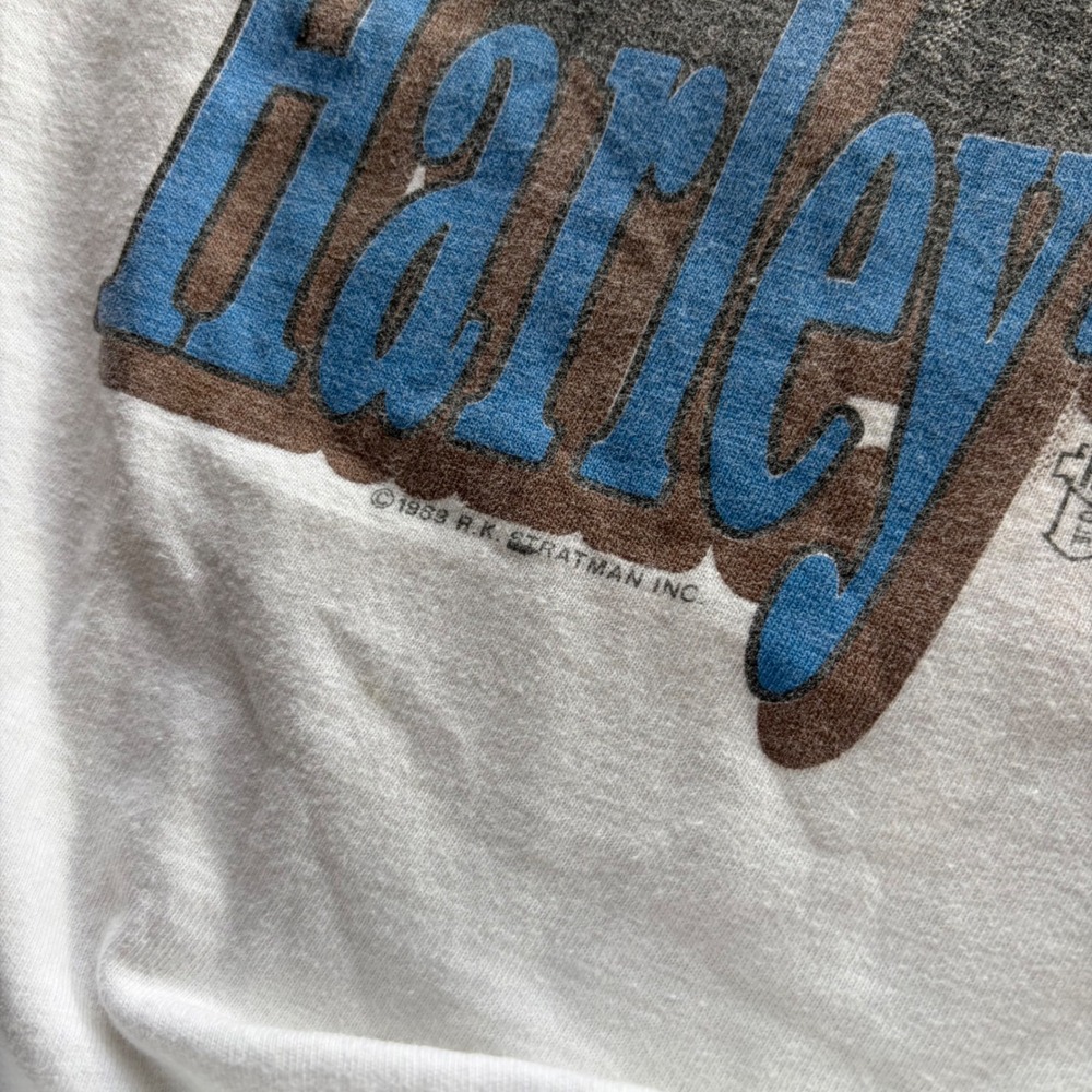 Vintage 80s Harley Davidson T-shirt Eagle Palm Springs California - Picture 7 of 8